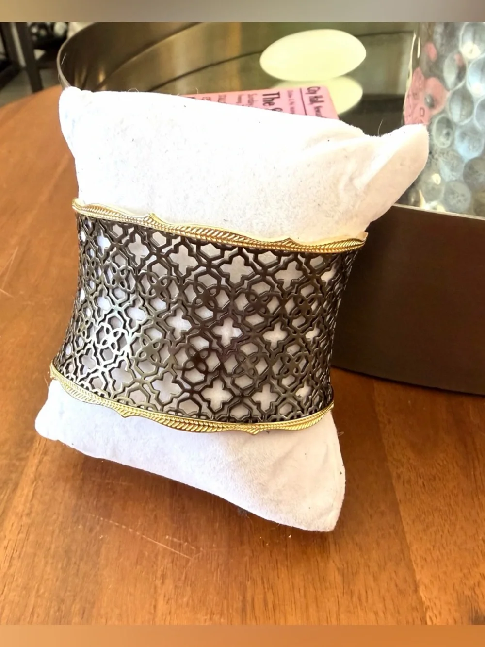 Kendra Scott Candice Gold and Bronze Filigree Cuff Bracelet